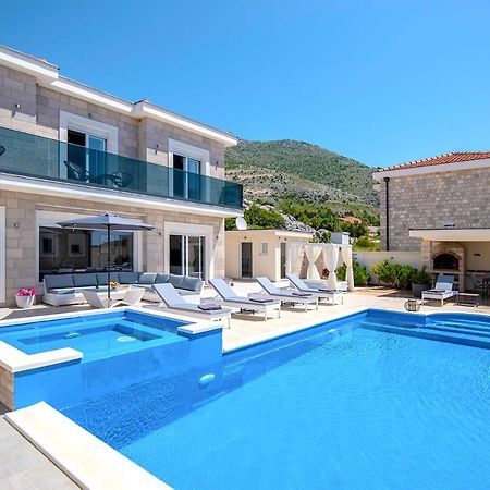 Luxury Villa Miriam With Private Pool And Jet Pool Near Dubrovnik Ivanica Exterior foto