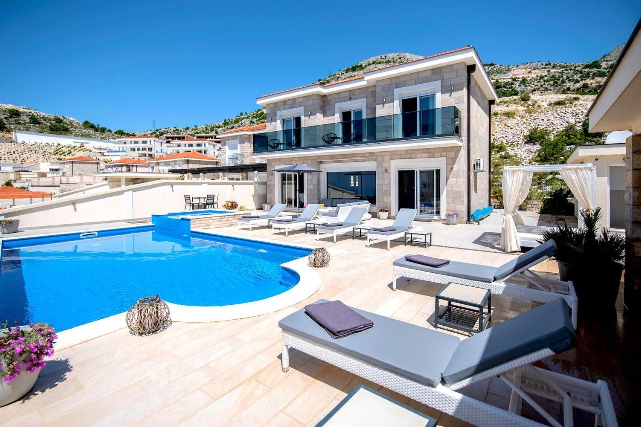 Luxury Villa Miriam With Private Pool And Jet Pool Near Dubrovnik Ivanica Exterior foto