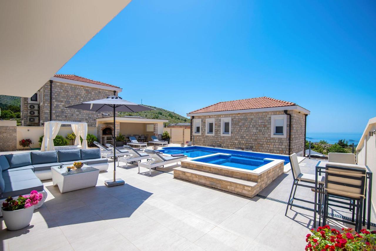 Luxury Villa Miriam With Private Pool And Jet Pool Near Dubrovnik Ivanica Exterior foto