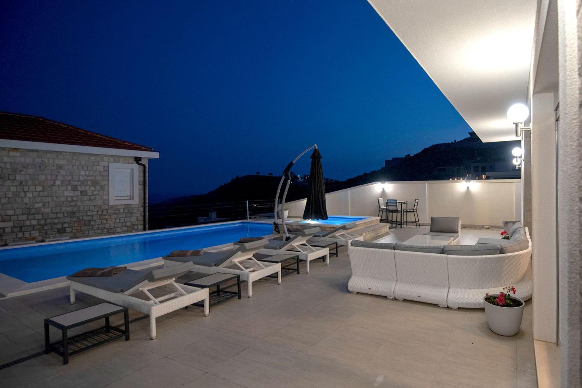 Luxury Villa Miriam With Private Pool And Jet Pool Near Dubrovnik Ivanica Exterior foto