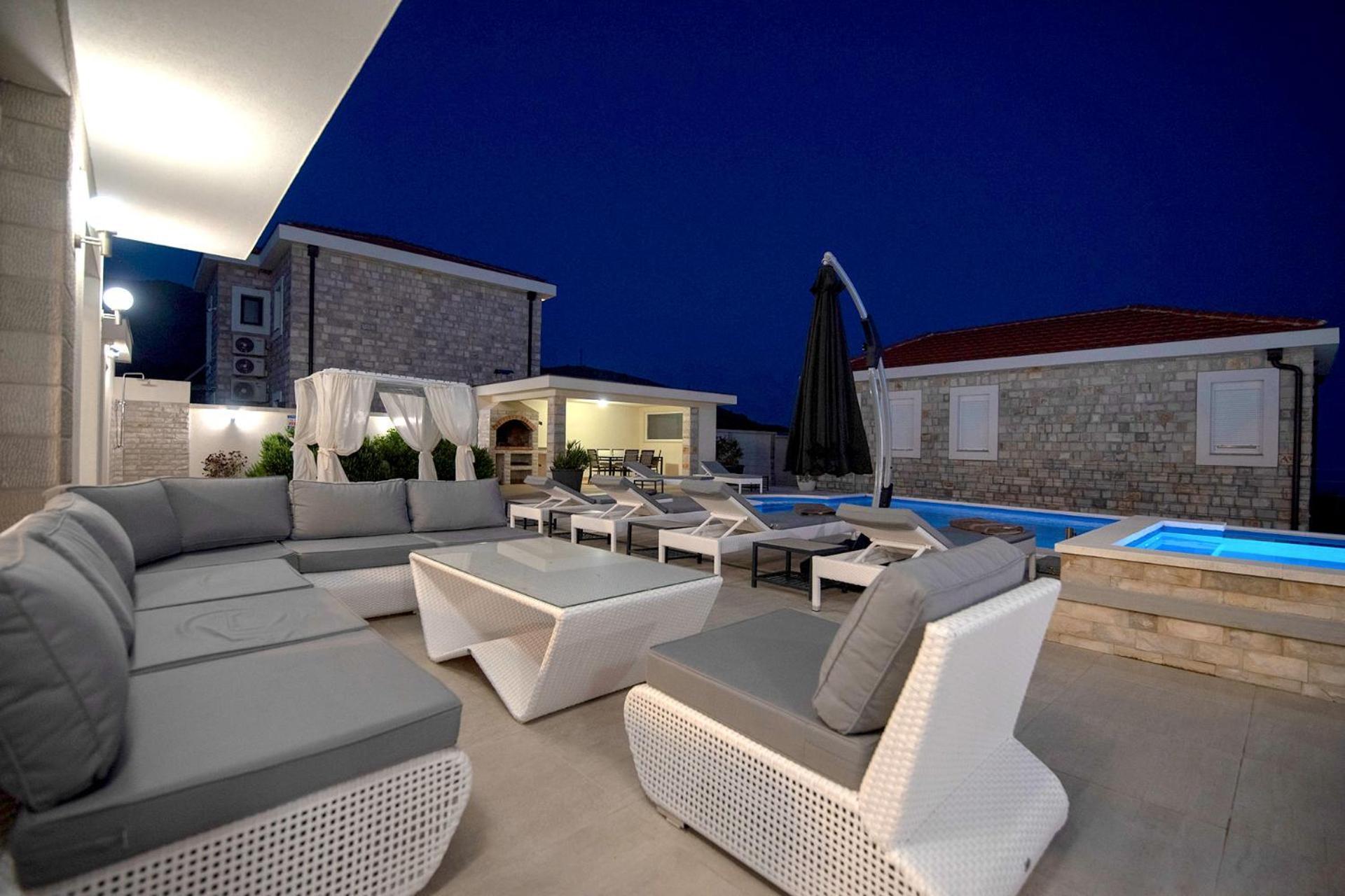 Luxury Villa Miriam With Private Pool And Jet Pool Near Dubrovnik Ivanica Exterior foto