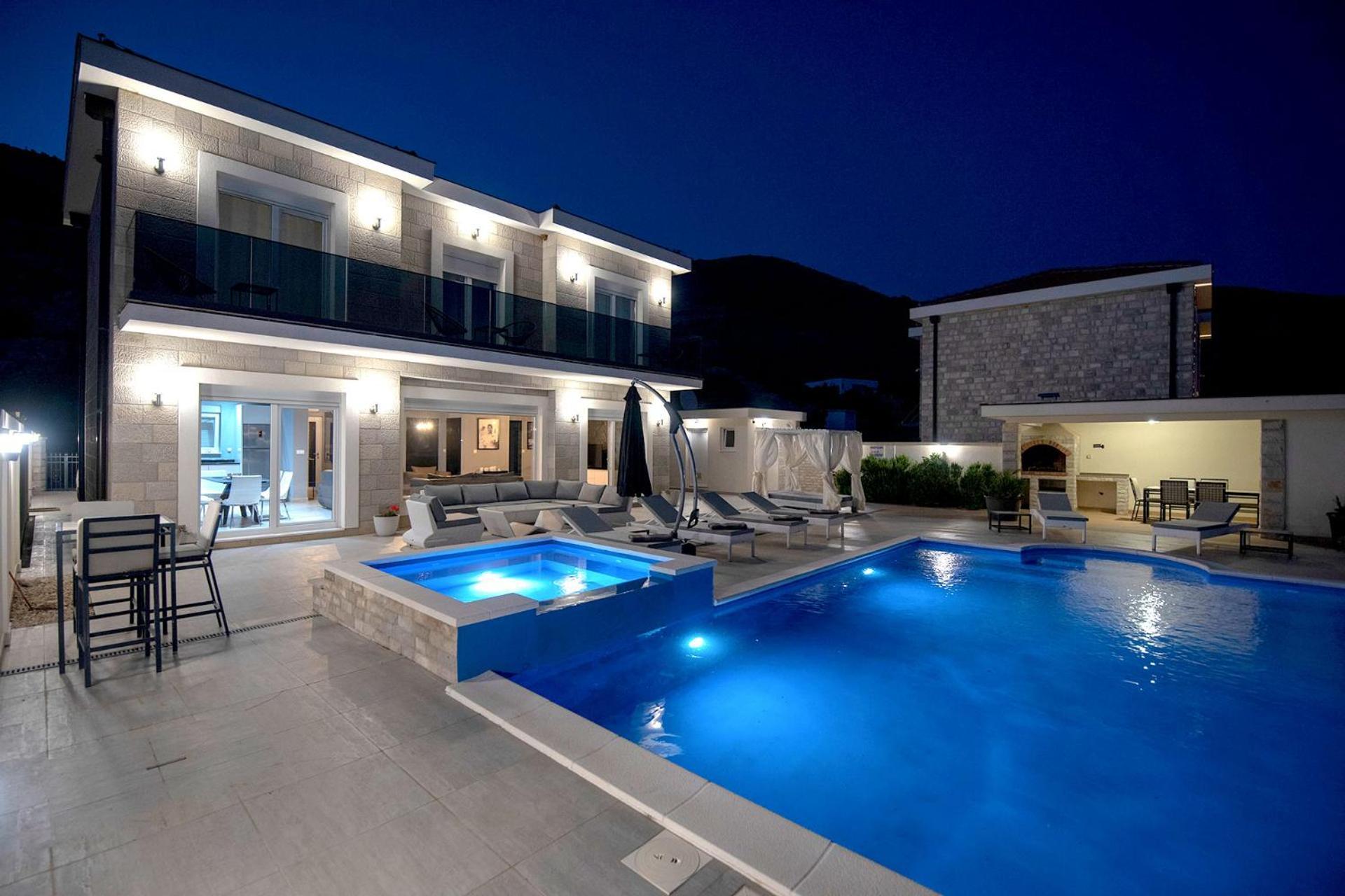 Luxury Villa Miriam With Private Pool And Jet Pool Near Dubrovnik Ivanica Exterior foto
